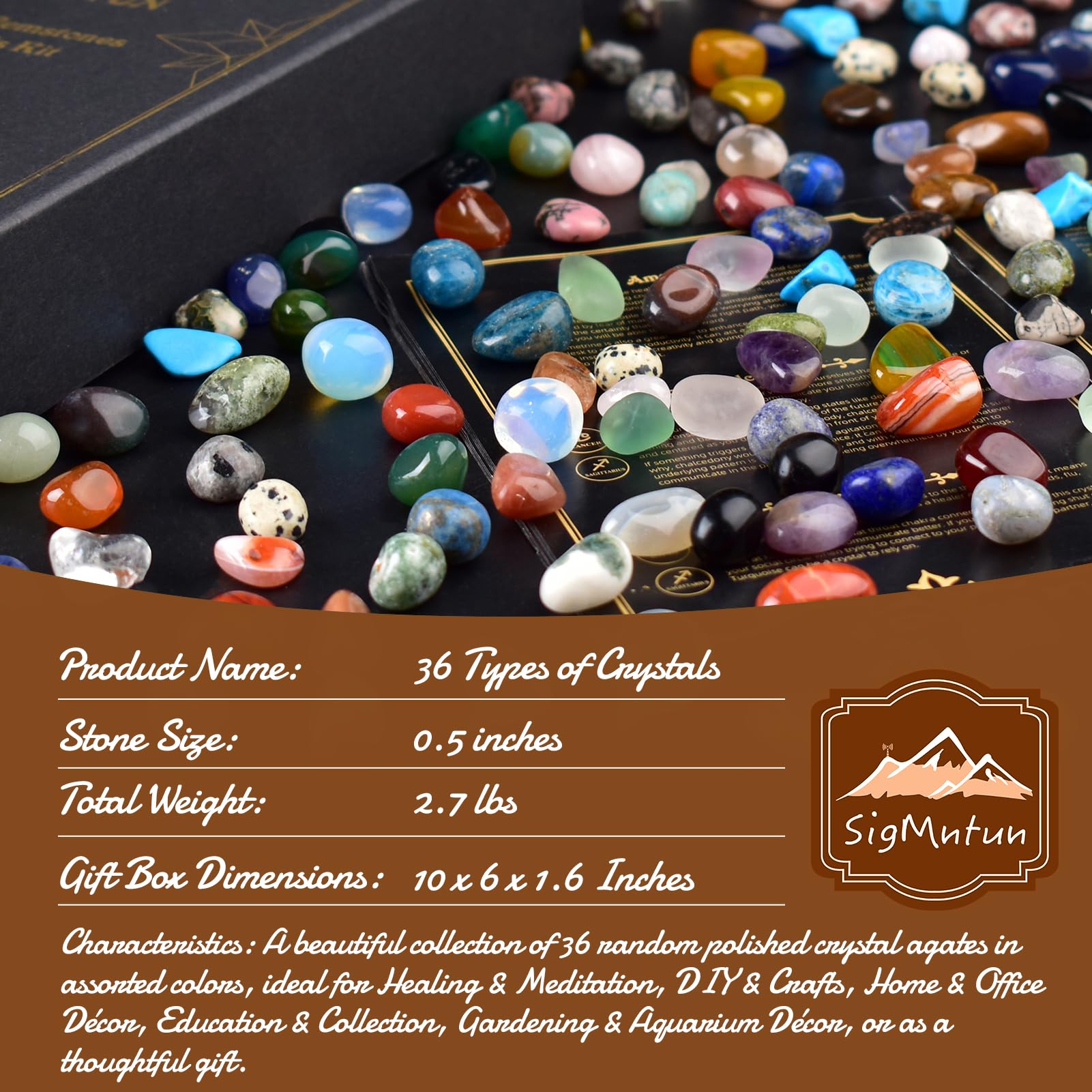 SigMntun moss agate and amazonite balance stones for grounding rituals.