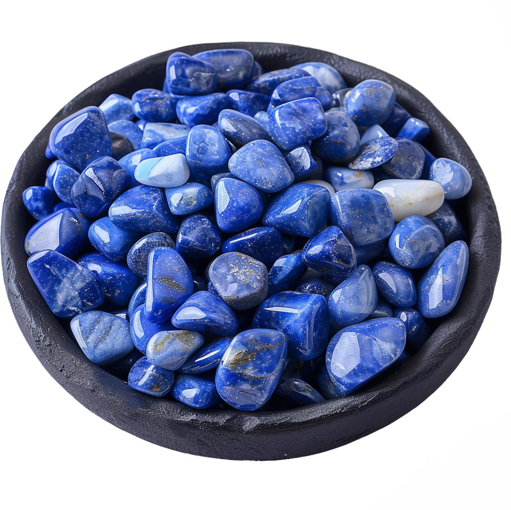 SigMntun polished lapis lazuli crystals bundle for meditation and decorative display