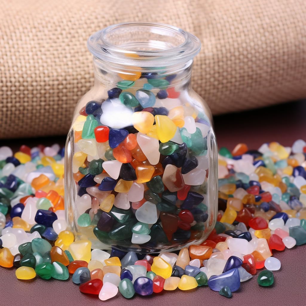 SigMntun polished stones resemble crushed sea glass for decorative projects