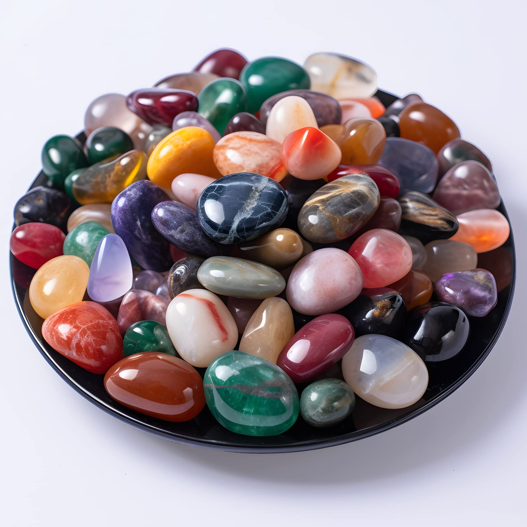 SigMntun polished stone set ocean jasper for calm and creativity