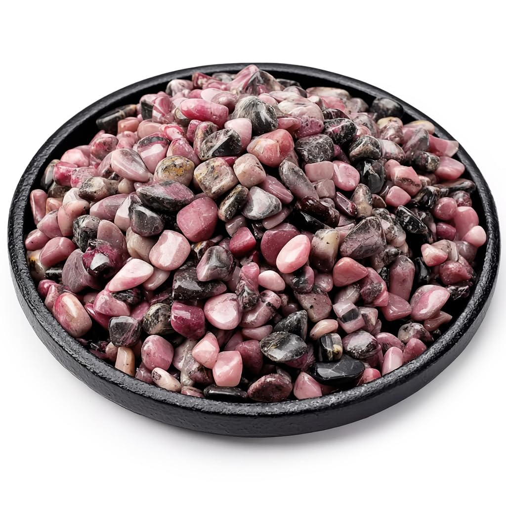 SigMntun rhodonite chips 200pcs for crystal healing and decor