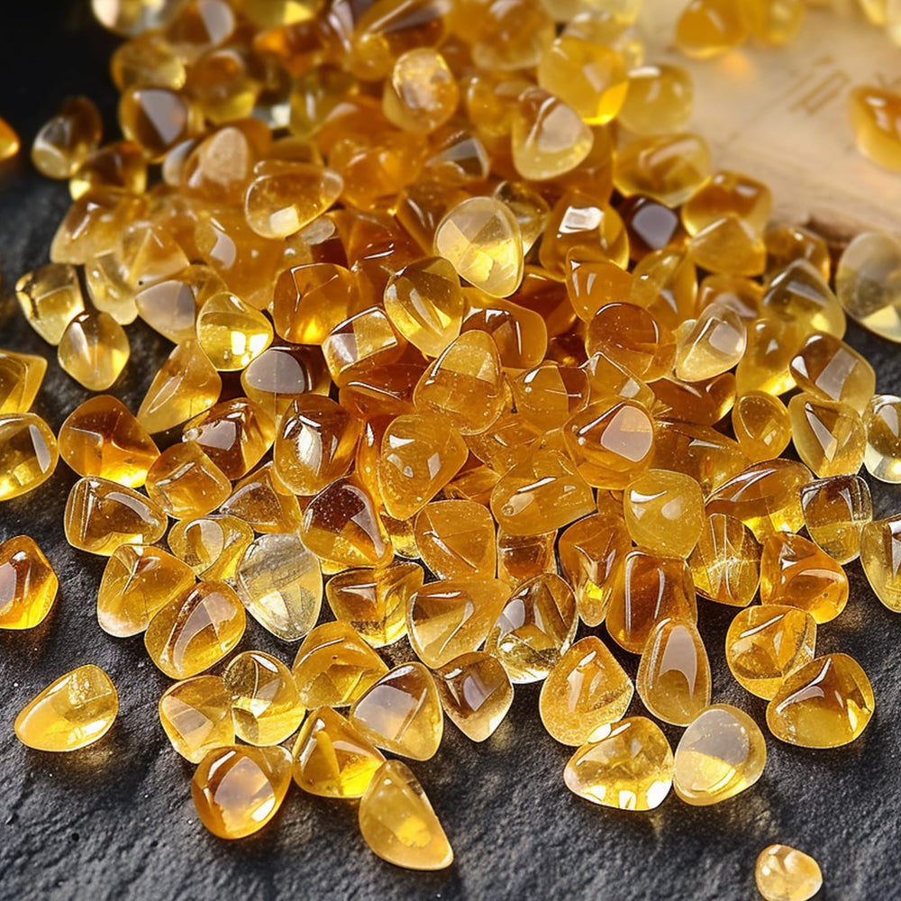 SigMntun tumbled stone chips for crafts and DIY projects.