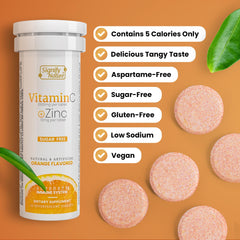 Signify Nature Vitamin C 1000mg effervescent tablets on a travel-pack on-the-go