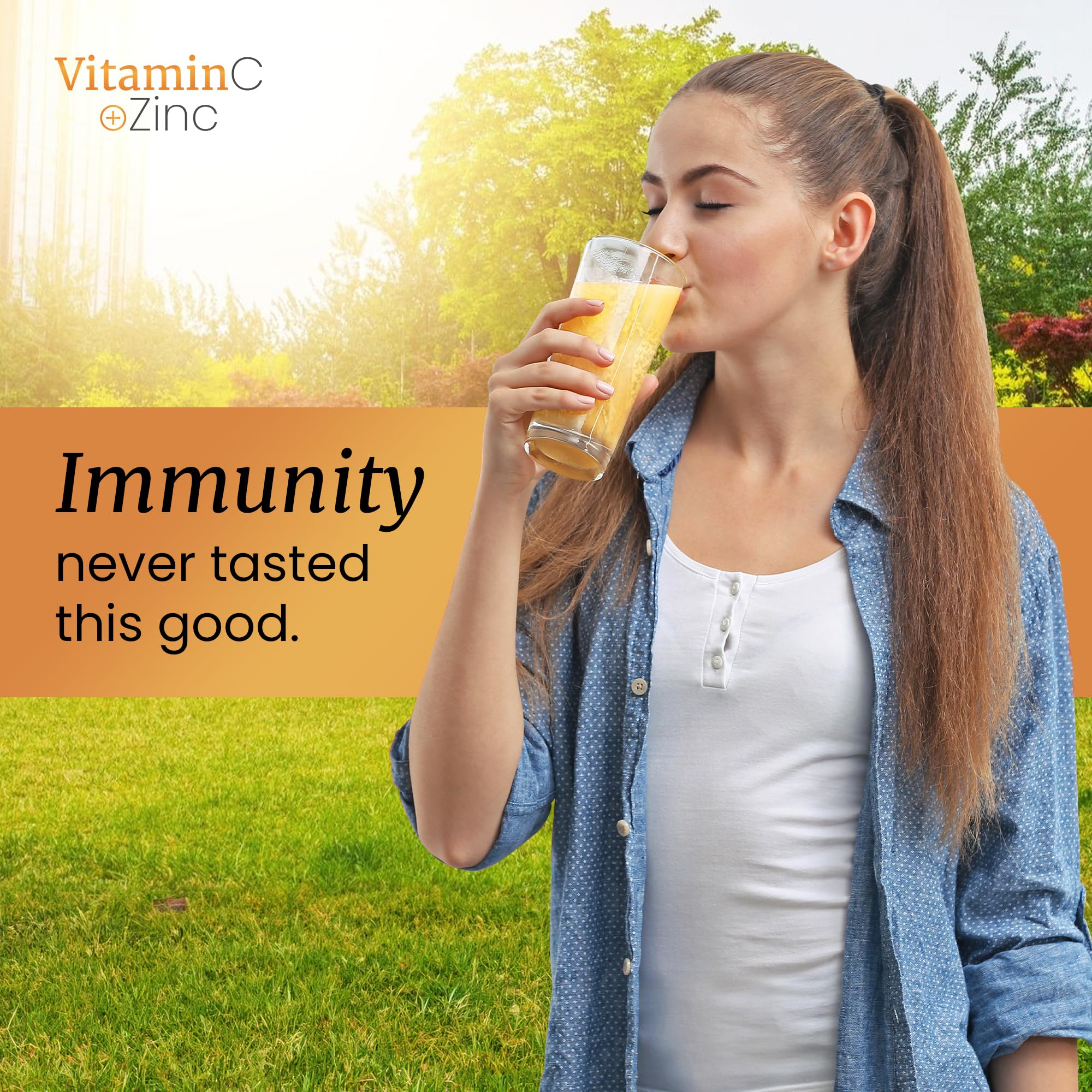 Signify Nature Vitamin C 1000mg effervescent tablets labeled USA-made with GMP standards
