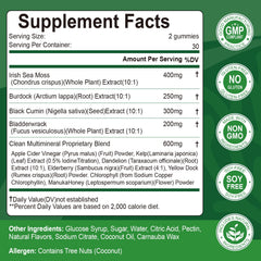 SIGNILIFE Sea Moss Gummies close-up showing texture and natural ingredients for vitality.