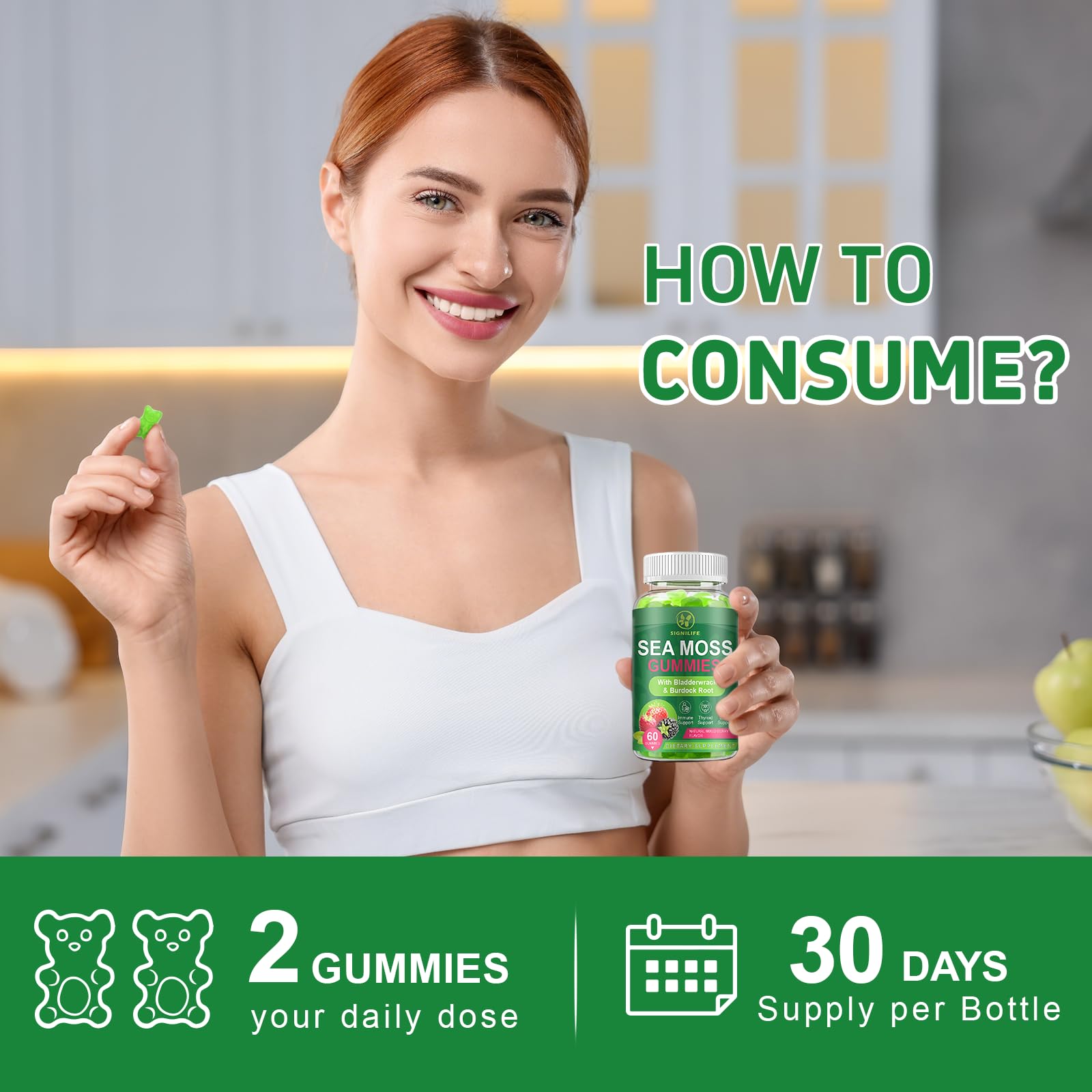 SIGNILIFE Sea Moss Gummies family-friendly daily wellness on a busy schedule.