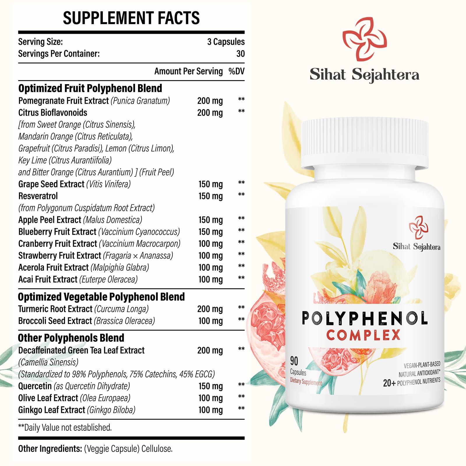 Sihat Sejahtera capsules close-up highlighting convenient daily intake