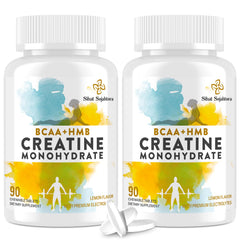 Sihat Sejahtera creatine chews bottle with lemon flavor for on-the-go workouts.