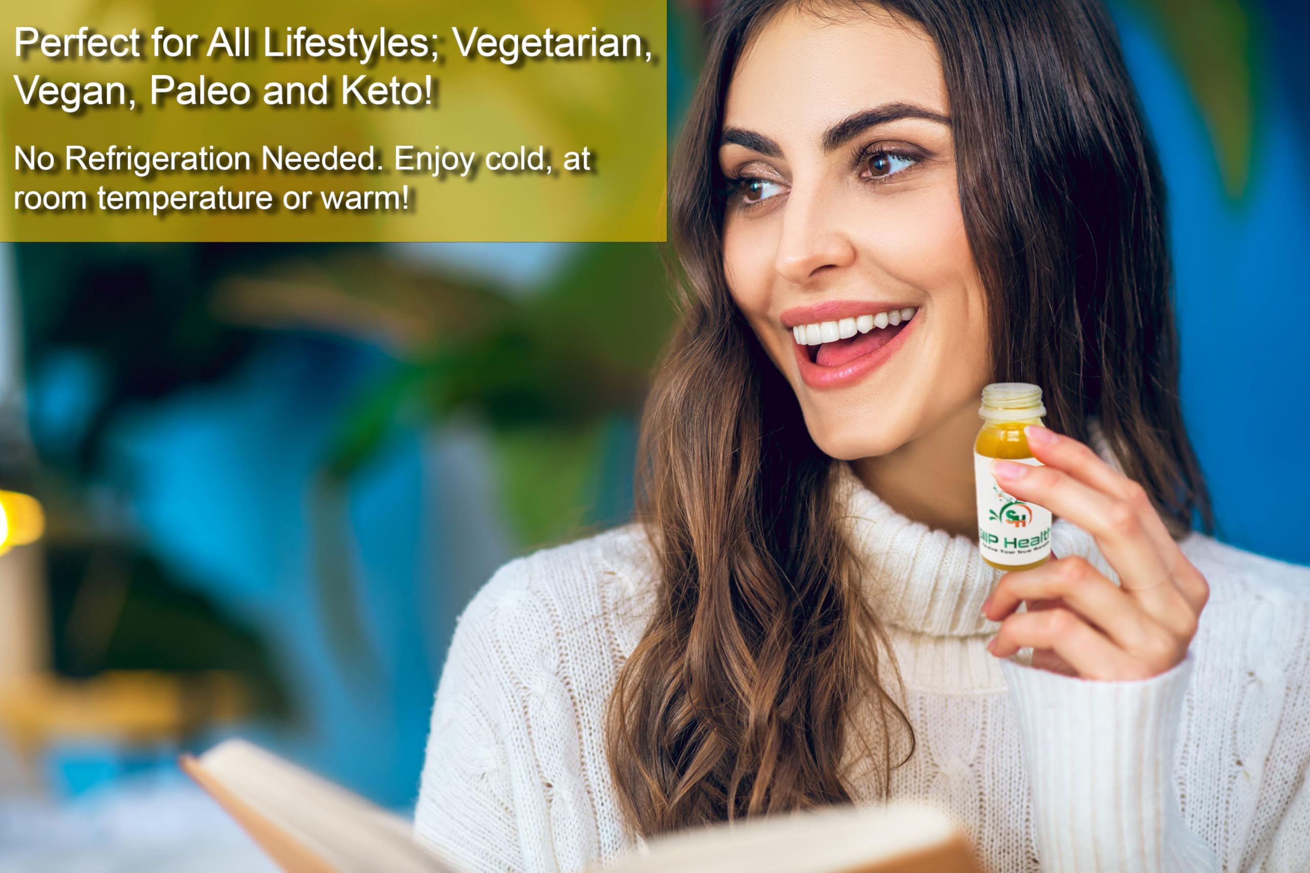 SIIP Health Pure Shots lemon-concentrate captures a zesty, refreshing flavor and aroma.