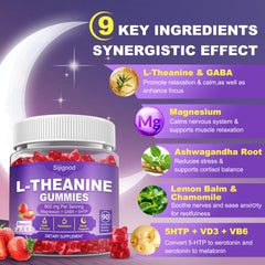 Sijigood Ashwagandha gummies bottle highlights stress resilience and mood support.