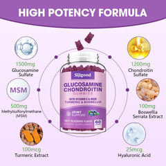 Sijigood Glucosamine Chondroitin Gummies blueberry bites highlight tasty daily joint care
