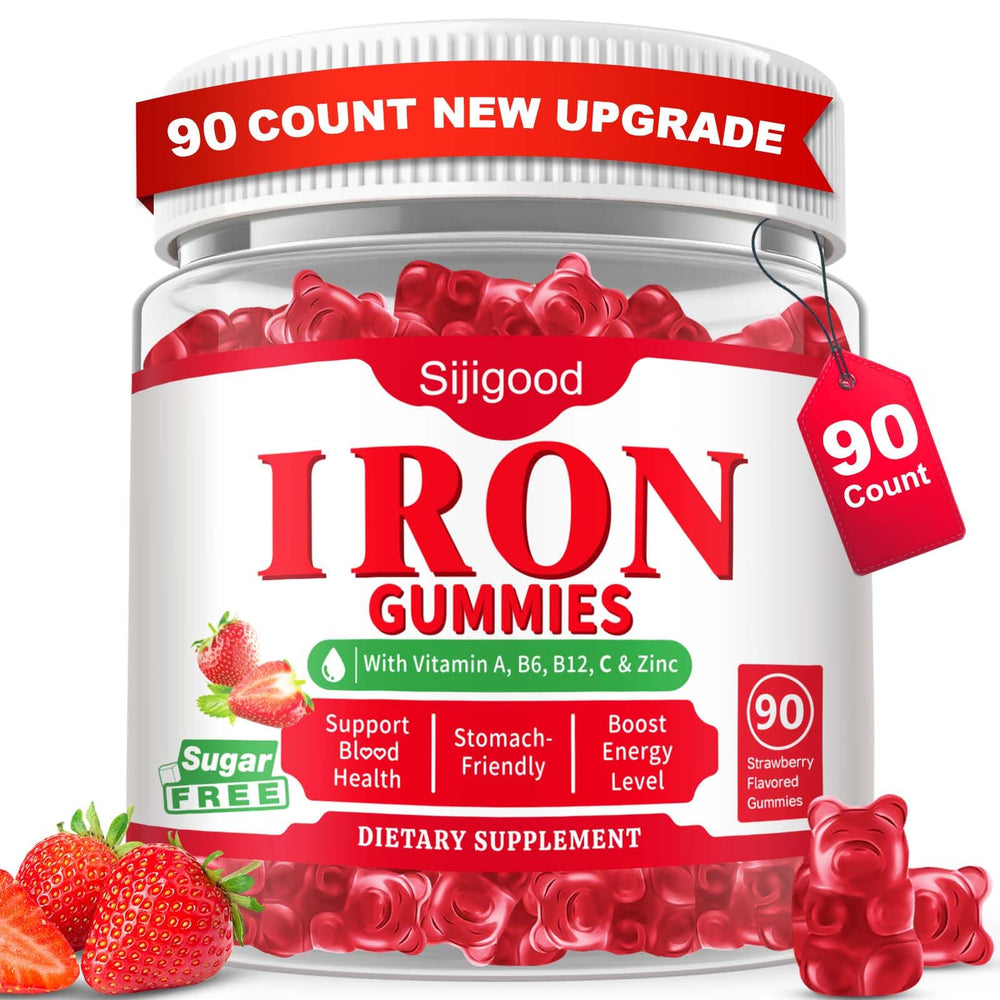 Sijigood iron gummies bottle for gentle daily iron support