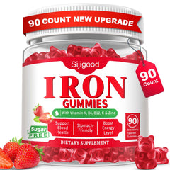 Sijigood iron gummies bottle for gentle daily iron support