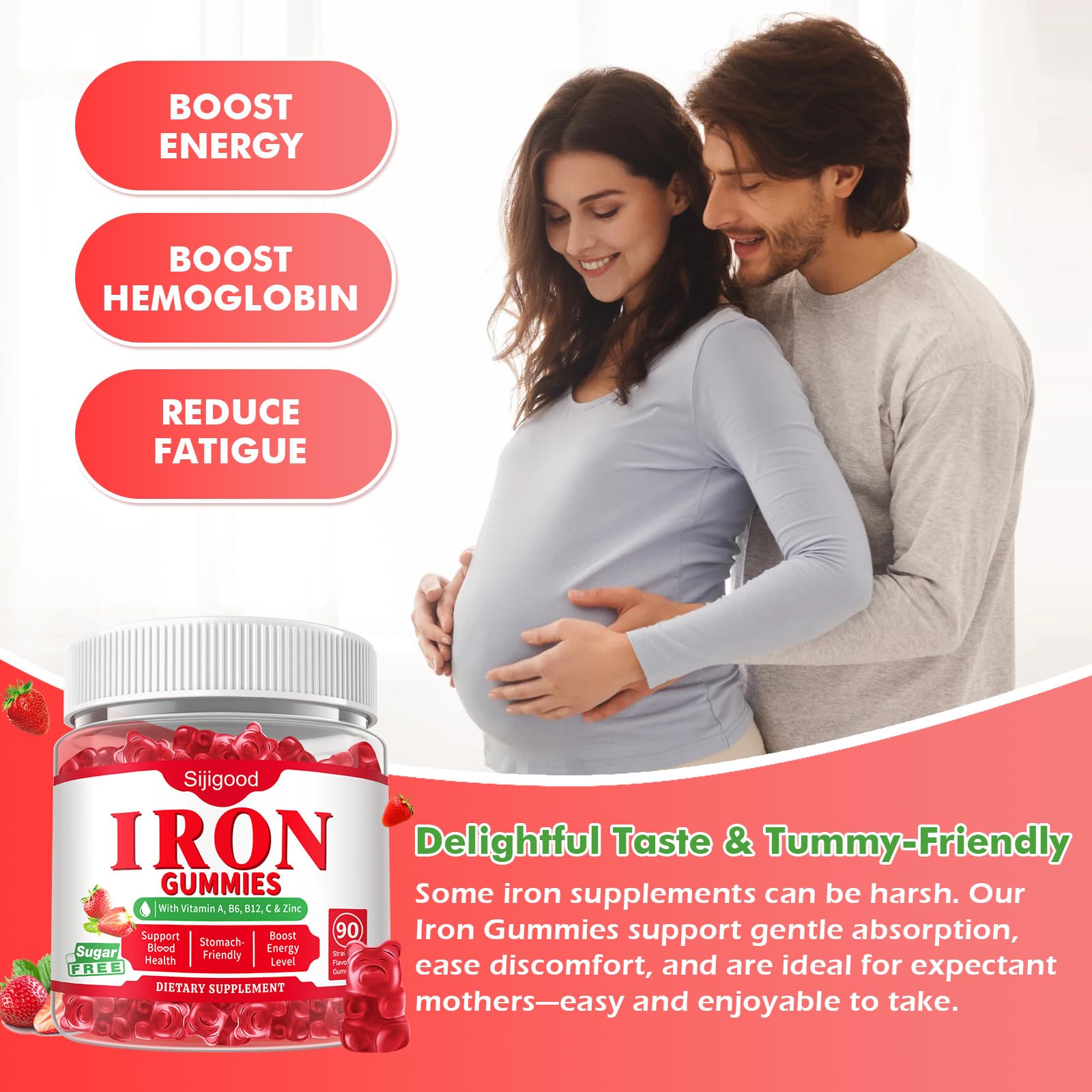 Sijigood kids-friendly iron gummies for children’s daily routine