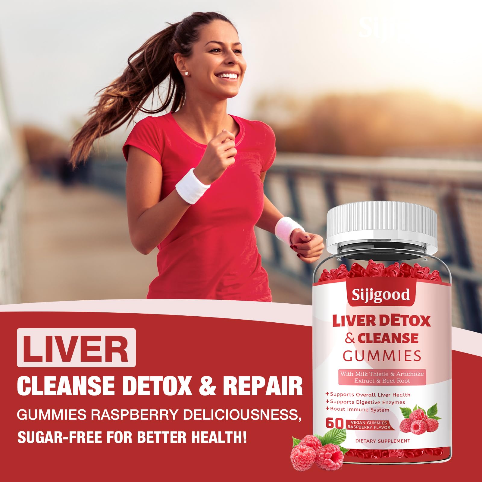 Sijigood product label on a shelf signaling quality and safe liver support