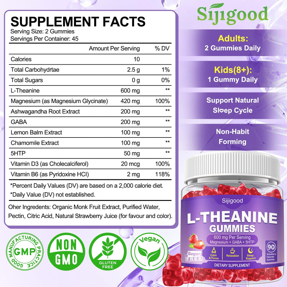 Sijigood Lemon Balm Chamomile blend packaging hints at soothing herbal comfort.