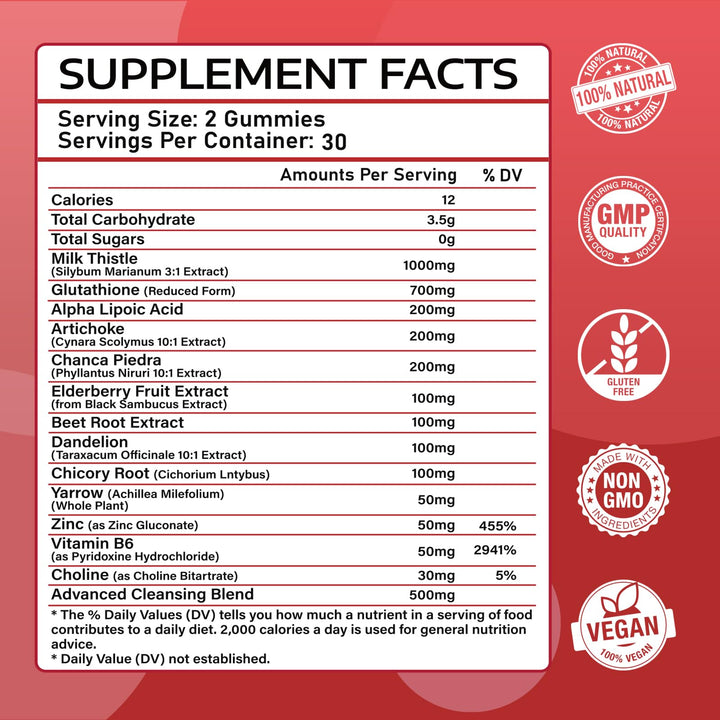 Sijigood liver cleanse gummies closeup highlights chewy texture ideal for daily use