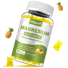 Sijigood magnesium glycinate gummies bottle for gentle daily magnesium support.
