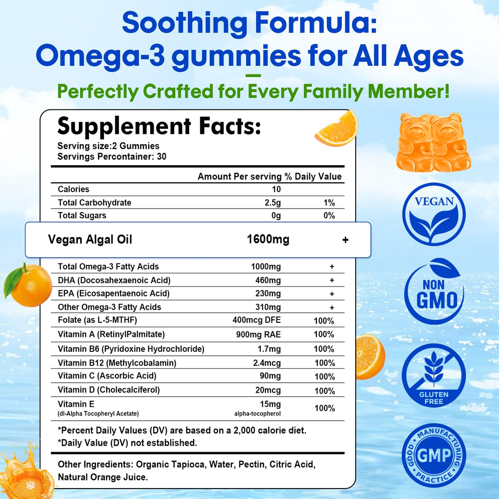 Sijigood Omega-3 Gummies two-pack display for convenient daily use.