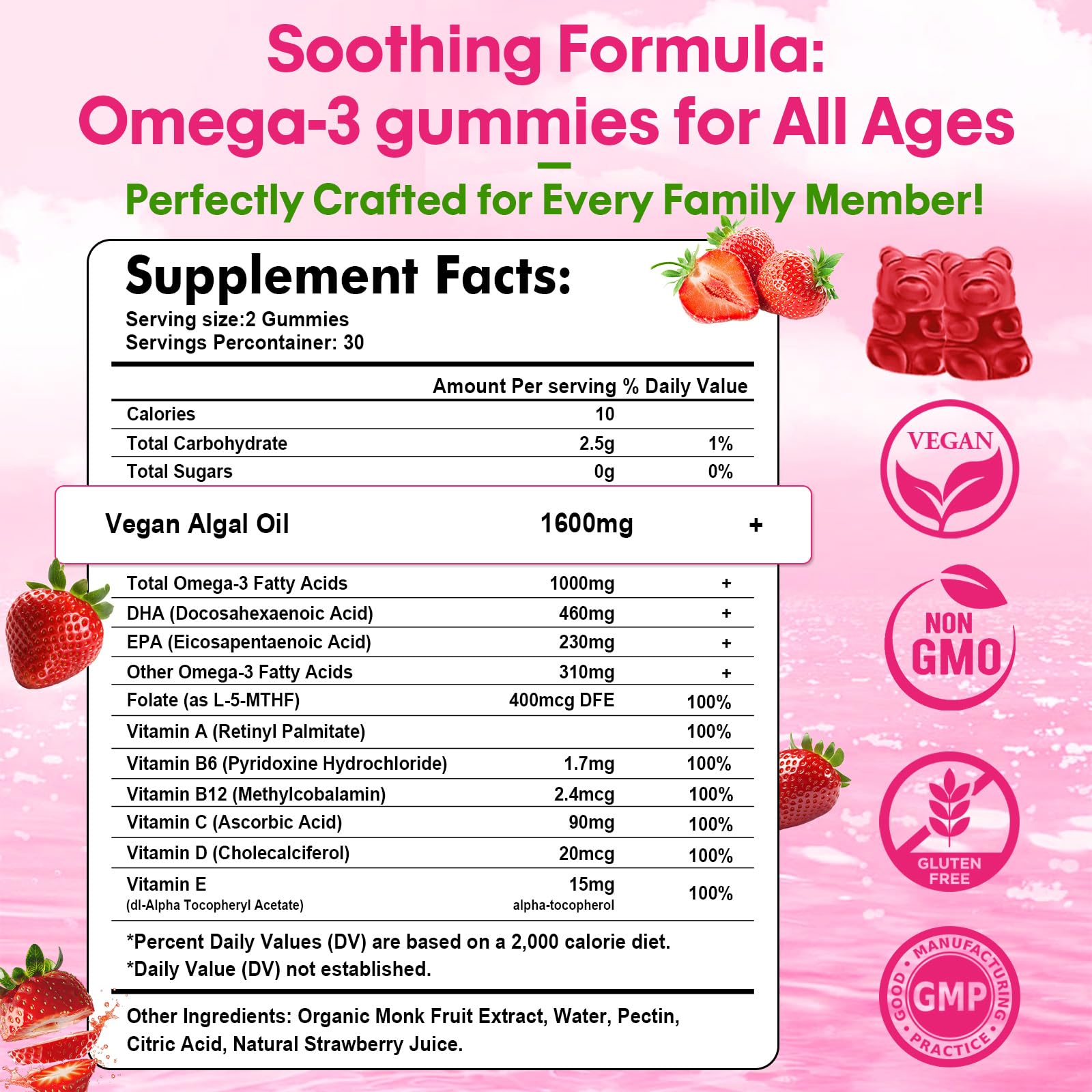 Sijigood Omega-3 Gummies soft texture, enjoyable bite.