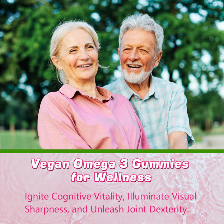 Sijigood Omega-3 Gummies vegan ingredients, algae-based source.