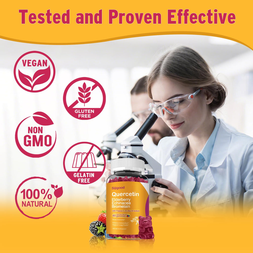 Easy-to-chew Sijigood quercetin gummies ideal for daily use.