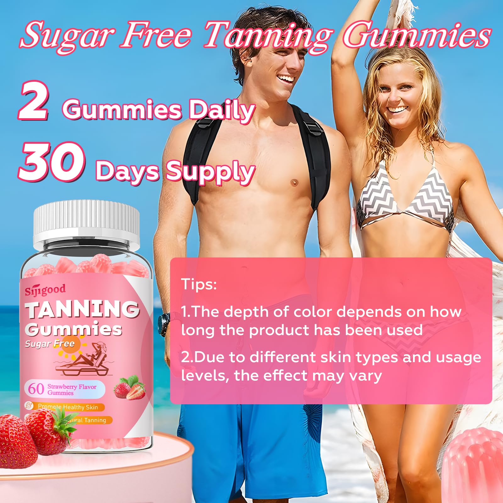 Sijigood gummies with beta-carotene and vitamin blend