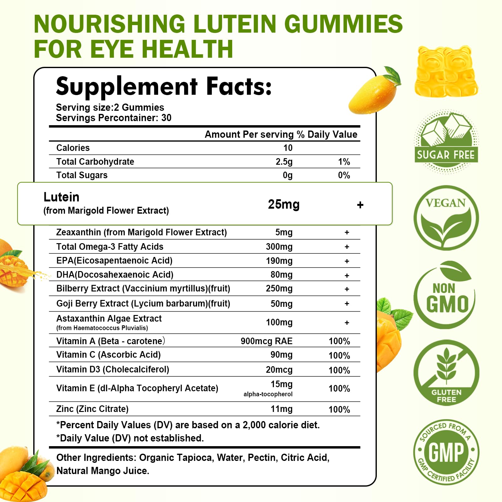 Sijigood vitamins A C E D3 zinc bottle highlights comprehensive eye nutrition.