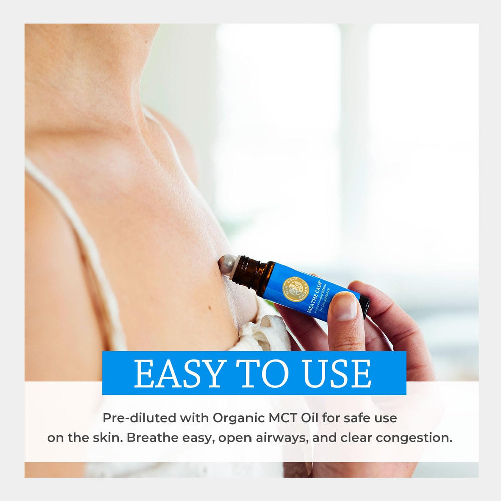 Silk Road Organic travel-size bottle fits bags for discreet aromatherapy.