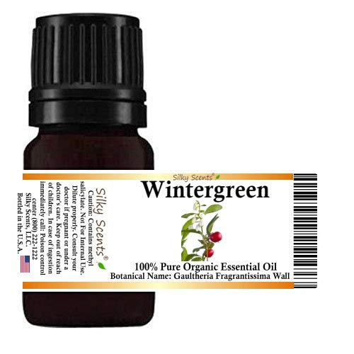 Silky Scents Wintergreen Oil bottle for aromatherapy and diffuser use.