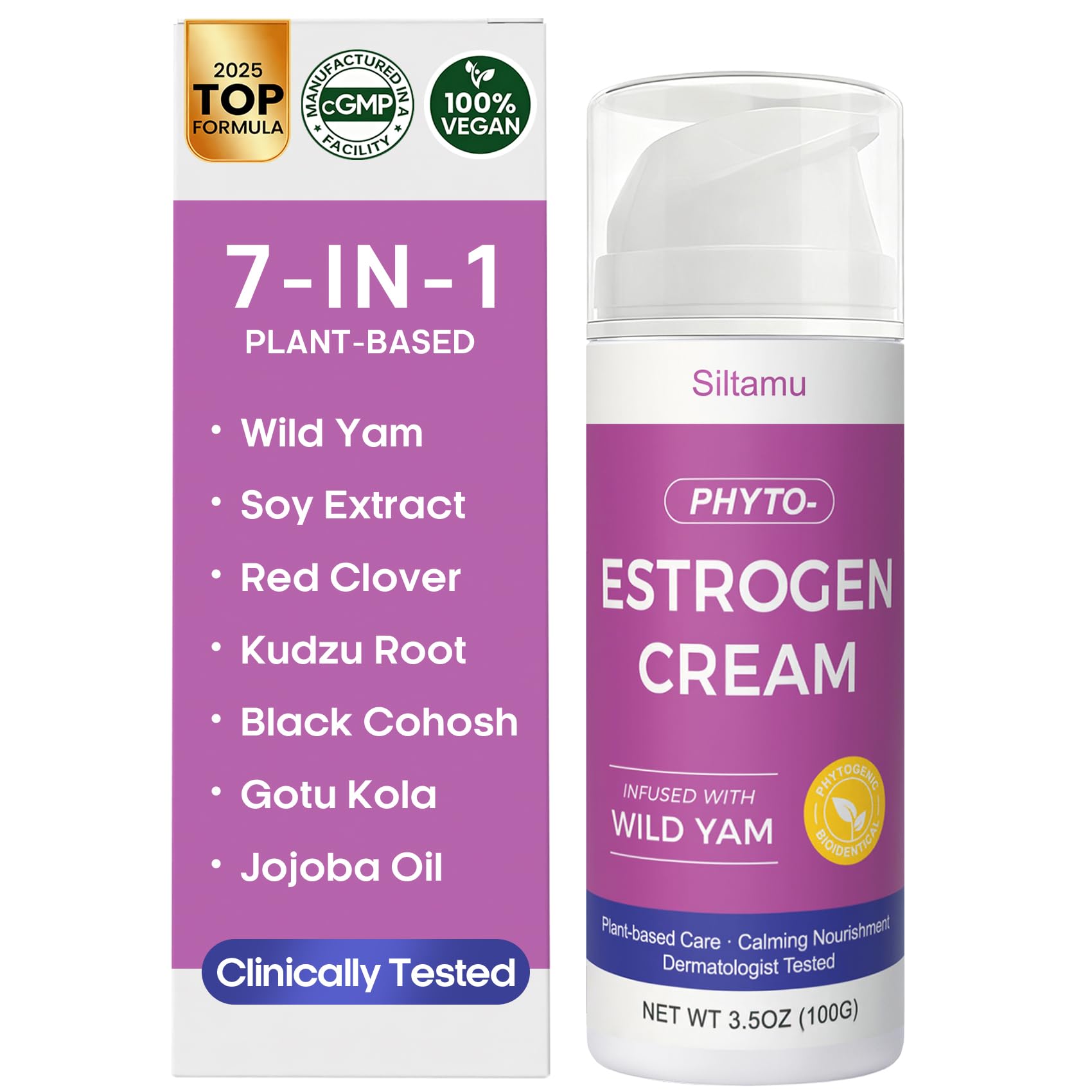 Siltamu 3.5 oz bottle ready for easy everyday use