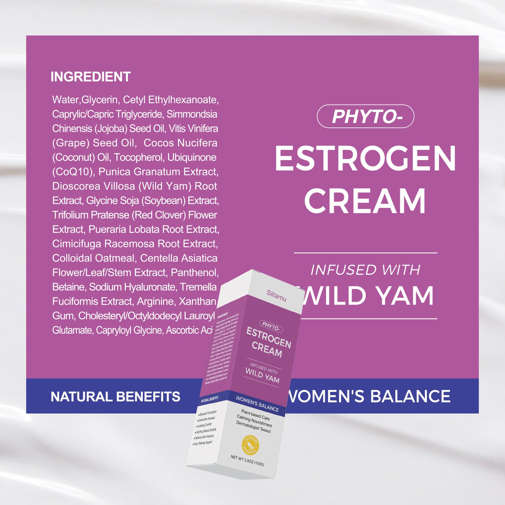 Siltamu daily moisturizer ideal for menopause related skin changes