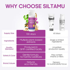 Siltamu shea butter and coconut oil deliver rich hydration and soft skin