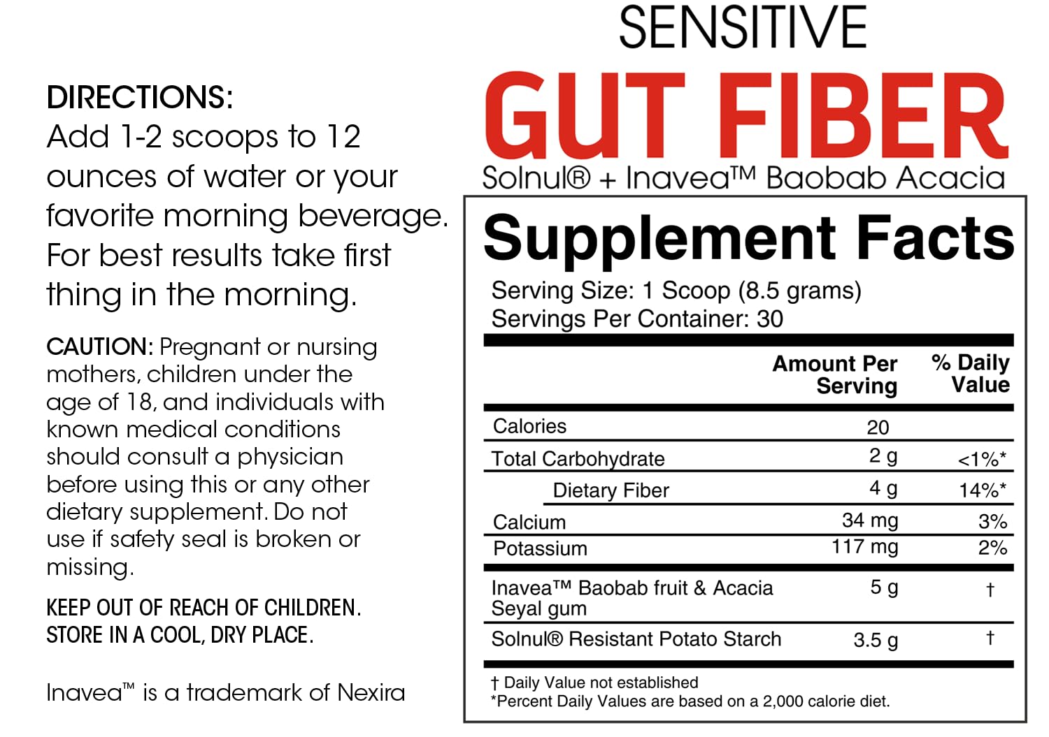 Sunfiber galactomannan fiber close-up highlighting the well-studied ingredient.
