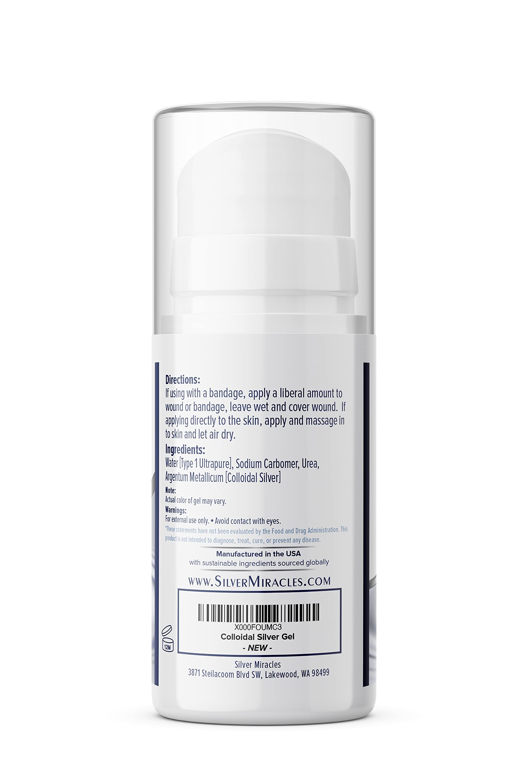 Silver Miracles nano silver gel for irritated skin offering cooling relief and gentle care