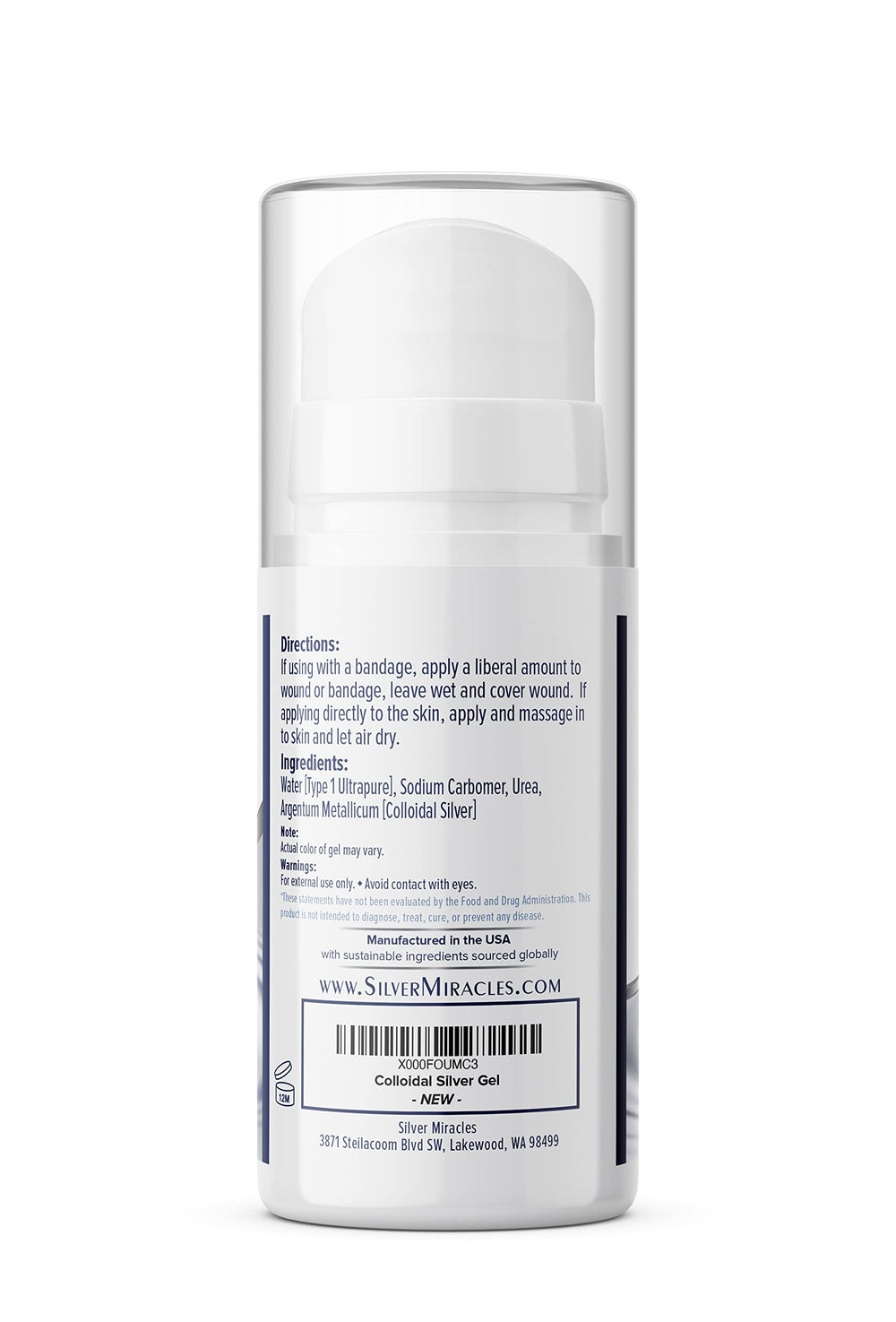 Silver Miracles nano silver gel for irritated skin offering cooling relief and gentle care