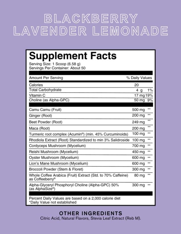 Silver Star Nutrition Roots Focus bottle close-up label highlighting caffeine.