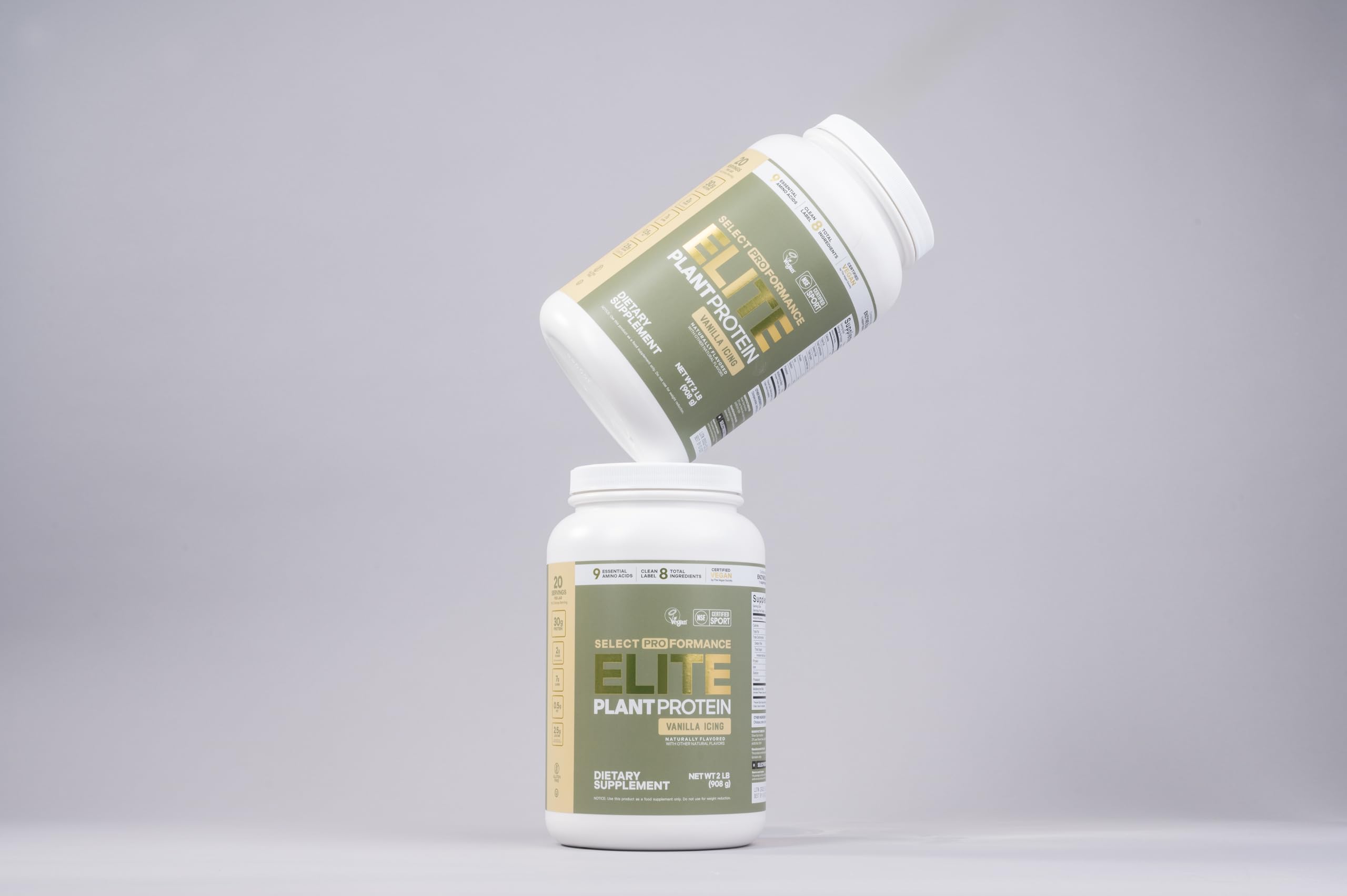 Lifestyle shot with fitness gear shows plant protein as part of daily routine.