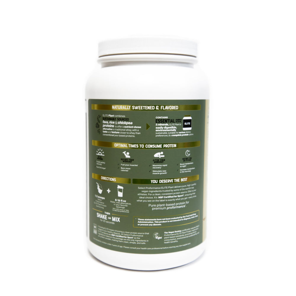 Silver Star Nutrition Elite Plant Protein pouring into a shaker shows smooth mixability.