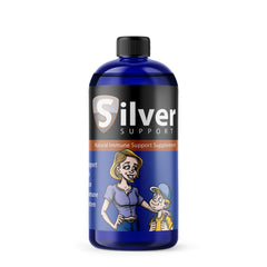 Silver Support bottle 32oz ready for daily immune support in life.