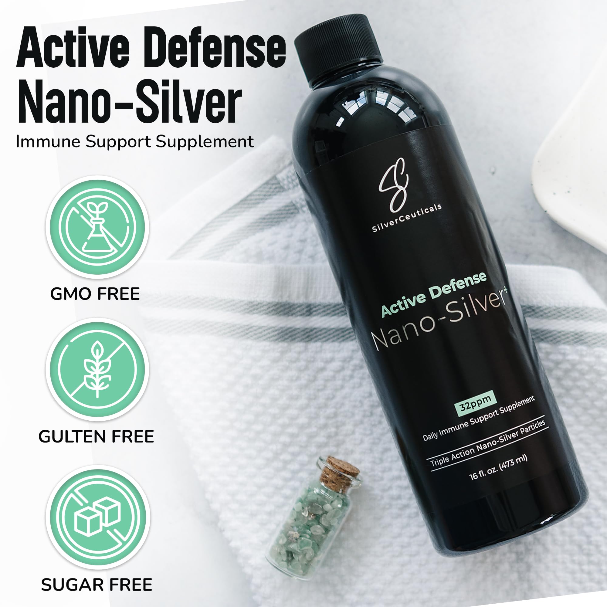 SilverCeuticals nano colloidal silver dropper for precise dosing