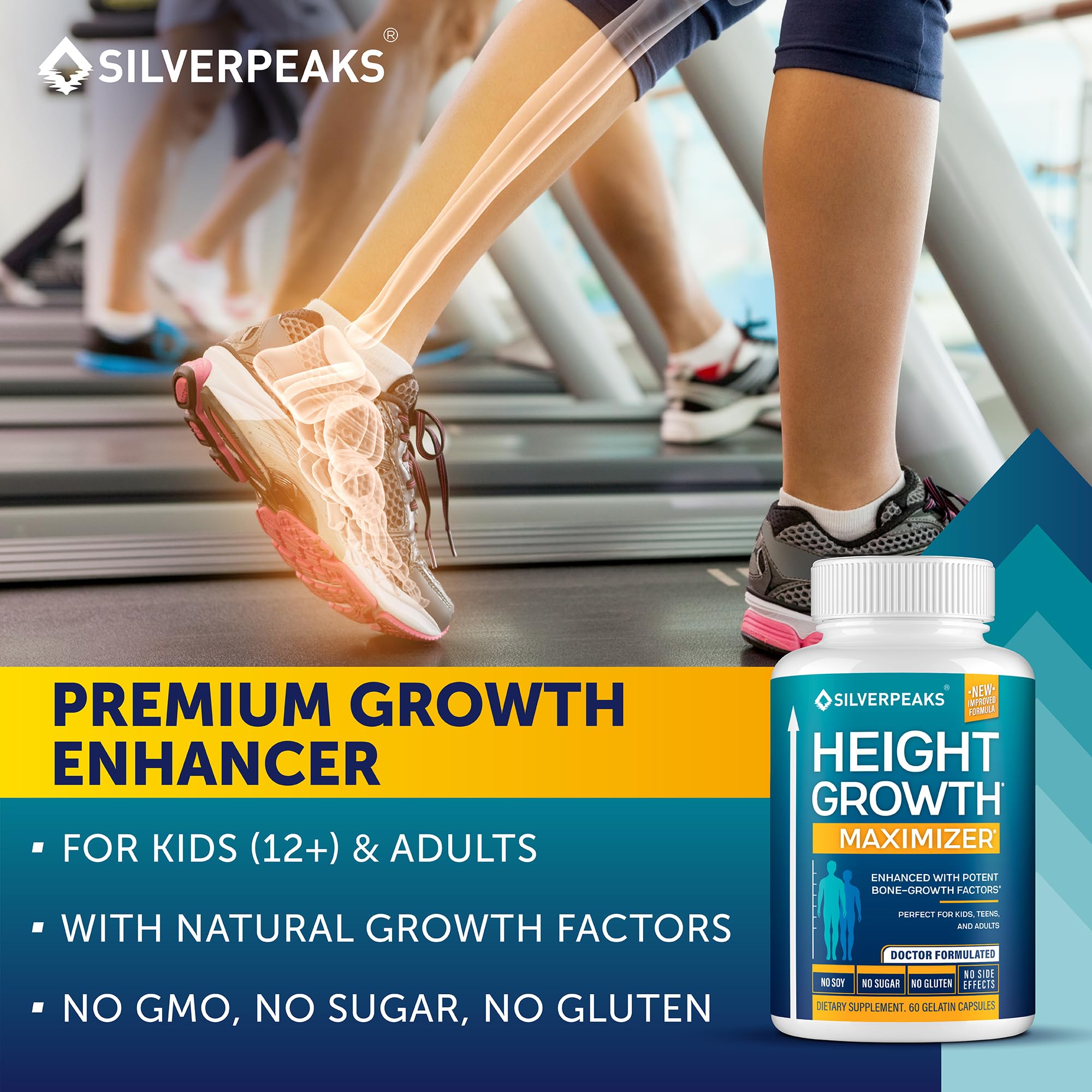SILVERPEAKS Growth ingredients spinach and zinc for balanced nourishment
