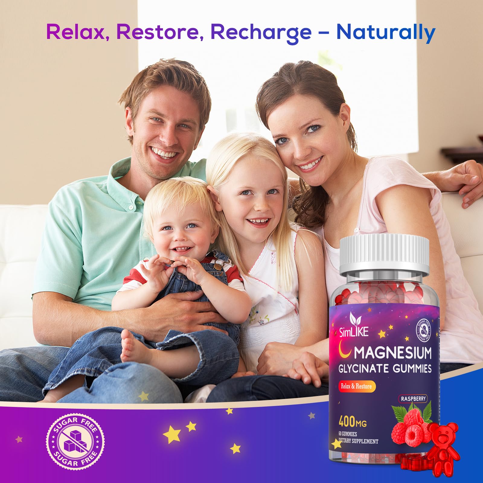 Simlike raspberry-flavor gummies highlight easy daily consumption