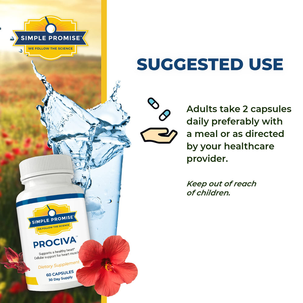 Prociva packaging shows 60 capsules for monthly supply.
