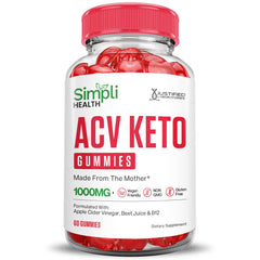 Simpli Health Keto ACV Gummies deliver 1000mg ACV per serving.