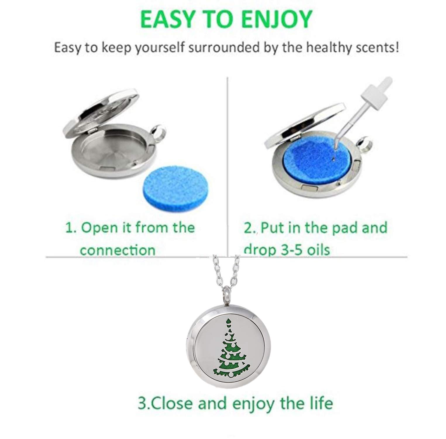 Simply Essential Solutions diffuser necklace 28-inch chain for versatile styling