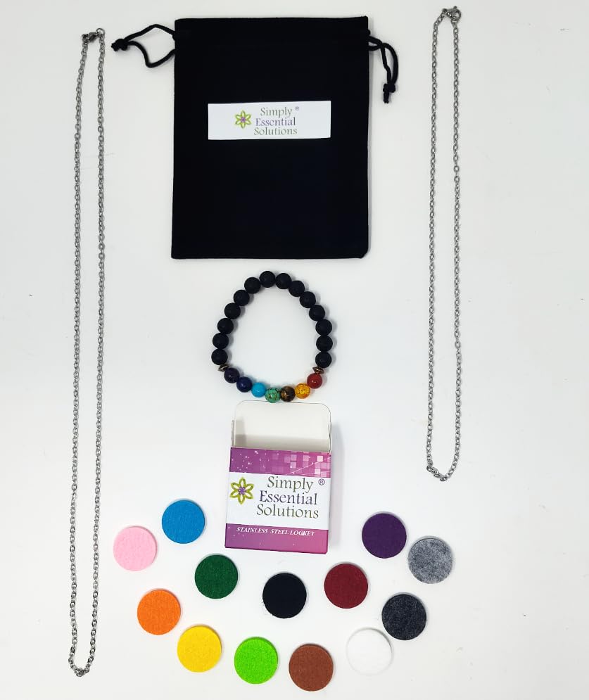 Simply Essential Diffuser Necklace Winter pattern complements outfits