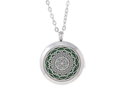 Simply Essential Solutions diffuser pendant 30mm silver close-up for all-day aroma