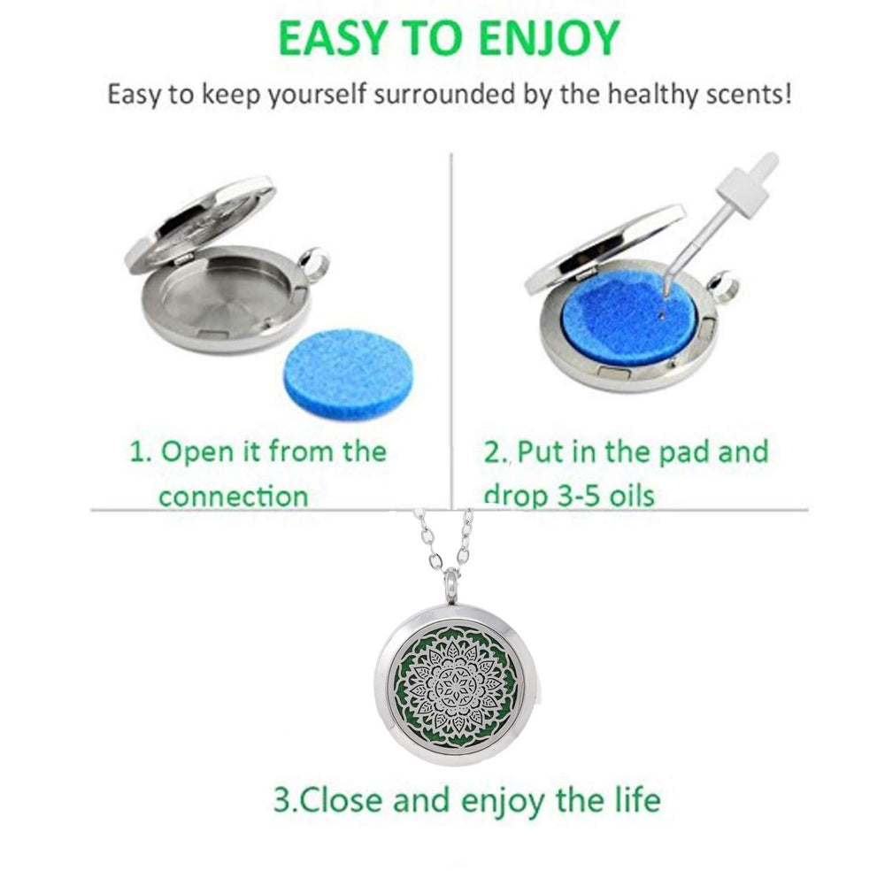 Simply Essential Solutions 316L stainless steel pendant detail, durable and tarnish-resistant