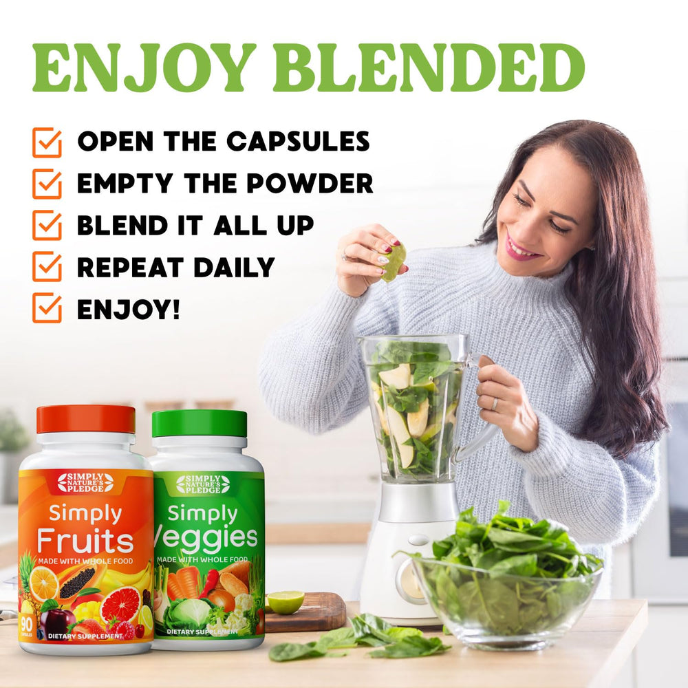 Simply Nature's Pledge capsules ready for daily routine.